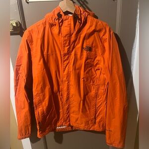 The North Face Orange Waterproof Hooded Outer Shell